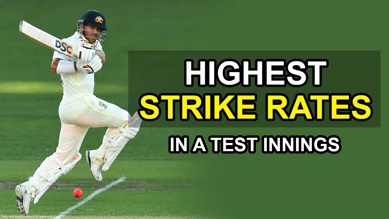 Highest Strike Rate In Test Cricket